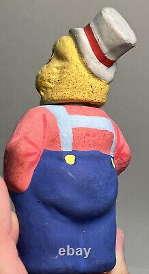 Early German 5 Paper Mache Antique Chick Candy Container Chick Easter Mint