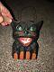 Early Vintage Paper Mache Halloween Cat