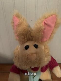 Easter Vintage Bean Jim Henson Disney Bunny 3D Plush Toy Collectible 14