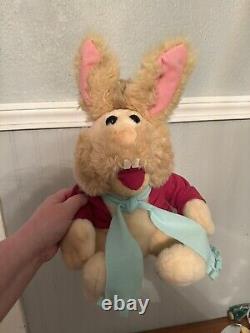 Easter Vintage Bean Jim Henson Disney Bunny 3D Plush Toy Collectible 14