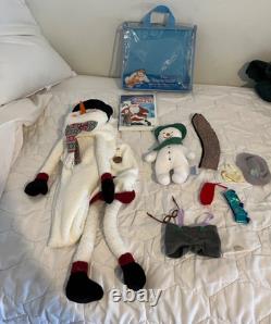 Eden The Snowman Plush Raymond Briggs Vintage 25cm Japan Rare Dress Up Doll bonu