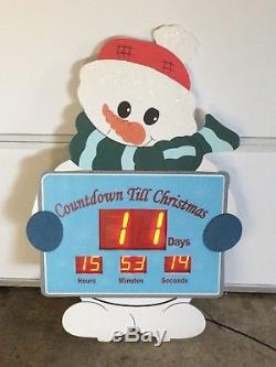 Electronic Digital Countdown To Christmas clock indoor/outdoor sign WORKS 28