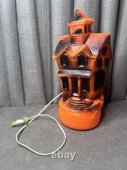 Empire Halloween Haunted House Blow Mold 1969 13 Inch Electric Lighted MCM