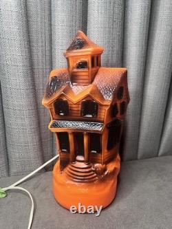 Empire Halloween Haunted House Blow Mold 1969 13 Inch Electric Lighted MCM