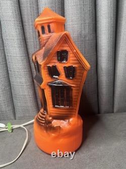 Empire Halloween Haunted House Blow Mold 1969 13 Inch Electric Lighted MCM