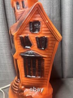 Empire Halloween Haunted House Blow Mold 1969 13 Inch Electric Lighted MCM