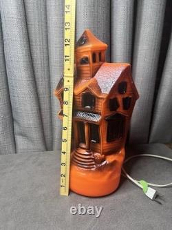 Empire Halloween Haunted House Blow Mold 1969 13 Inch Electric Lighted MCM