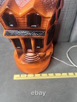 Empire Halloween Haunted House Blow Mold 1969 13 Inch Electric Lighted MCM