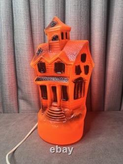 Empire Halloween Haunted House Blow Mold 1969 13 Inch Electric Lighted MCM