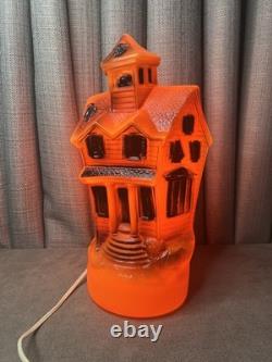 Empire Halloween Haunted House Blow Mold 1969 13 Inch Electric Lighted MCM