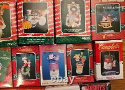 Enesco food themed Christmas Ornament Lot