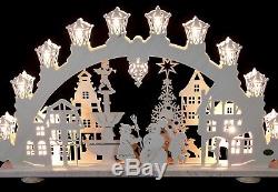 Enormous Saico Erzgebirge Made In Germany Candleholder Tea Light Arch New 44x28