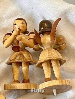 Erzgebirge East German Christmas Pyramid Carousel Angels Purchase 1976 Papers