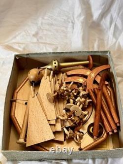 Erzgebirge East German Christmas Pyramid Carousel Angels Purchase 1976 Papers