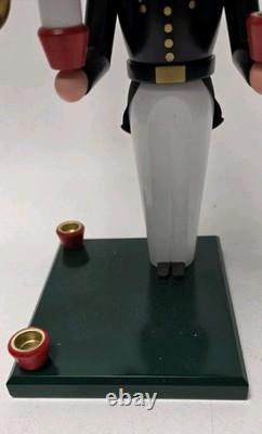 Erzgebirge German Bell Miner Volkskunst Seiffen Schalling Candle Holder Holiday