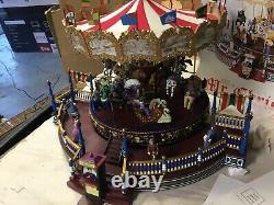 Excellent Fully Working 2003 Mr. Christmas Nottingham Fair Roundabout 19842