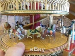 Extremely Rare Mr Christmas (nottingham Fair) Double Decker Light Up Carousel