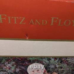 FITZ & FLOYD BOUNTIFUL HOLIDAY SANTA FIGURINE 18.25 PHEASANT RETIRED RARE withbox
