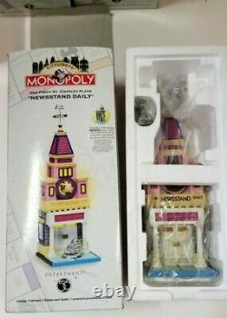 FULL SET Department 56 Monopoly City Lights Set with Bank and Trust and Sign