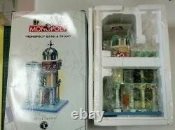 FULL SET Department 56 Monopoly City Lights Set with Bank and Trust and Sign