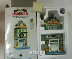 FULL SET Department 56 Monopoly City Lights Set with Bank and Trust and Sign