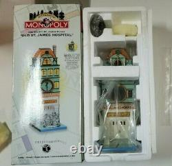 FULL SET Department 56 Monopoly City Lights Set with Bank and Trust and Sign