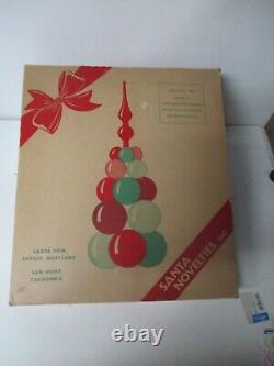 Fabulous Santa Novelties of Savage MD Glass Ball Christmas Tree in Original Box