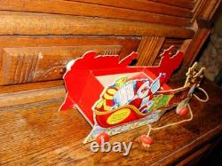 Fanny Farmer Old Time Candies Santa & Reindeer sleigh and Orig. Box