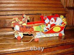 Fanny Farmer Old Time Candies Santa & Reindeer sleigh and Orig. Box