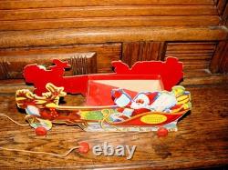 Fanny Farmer Old Time Candies Santa & Reindeer sleigh and Orig. Box