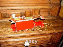 Fanny Farmer Old Time Candies Santa & Reindeer sleigh and Orig. Box