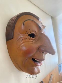 Fasnet, carnival, wooden mask, larva, Bäs, VSAN, Gengenbach, Spättle, excellent condition