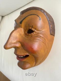 Fasnet, carnival, wooden mask, larva, Bäs, VSAN, Gengenbach, Spättle, excellent condition
