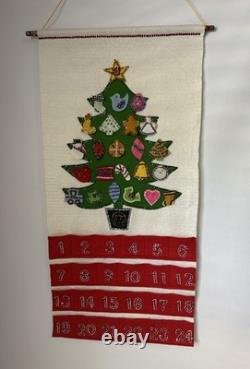 Felt & Sequins 36 Advent Calendar Christmas Tree from Sultana Kit Vintage 70's