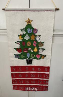 Felt & Sequins 36 Advent Calendar Christmas Tree from Sultana Kit Vintage 70's