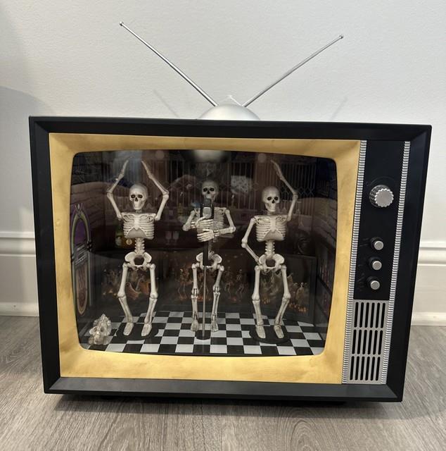 Fenguto Animated Musical Skeleton Disco Club Tv Halloween Tiktok Viral Very Rare