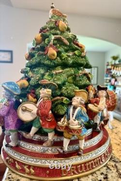 Fitz & Floyd 12 Days Christmas Eleven Drummers Drumming Large Cookie Jar Rare