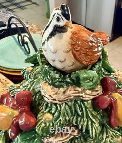 Fitz & Floyd 12 Days Christmas Eleven Drummers Drumming Large Cookie Jar Rare