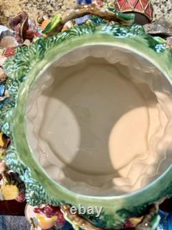 Fitz & Floyd 12 Days Christmas Eleven Drummers Drumming Large Cookie Jar Rare