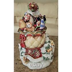 Fitz & Floyd Classics Winter Holiday Santa Claus Cookie Jar