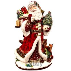 Fitz & Floyd Stately, Stunning Renaissance Holiday 19 Santa Claus Figurine-Mint