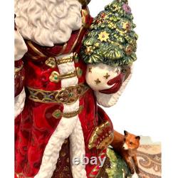 Fitz & Floyd Stately, Stunning Renaissance Holiday 19 Santa Claus Figurine-Mint