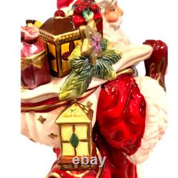 Fitz & Floyd Stately, Stunning Renaissance Holiday 19 Santa Claus Figurine-Mint