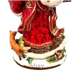 Fitz & Floyd Stately, Stunning Renaissance Holiday 19 Santa Claus Figurine-Mint