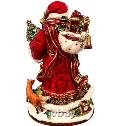 Fitz & Floyd Stately, Stunning Renaissance Holiday 19 Santa Claus Figurine-Mint