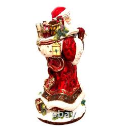 Fitz & Floyd Stately, Stunning Renaissance Holiday 19 Santa Claus Figurine-Mint