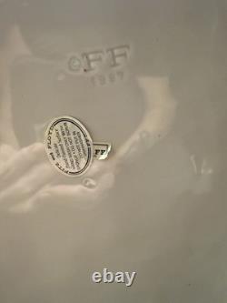 Fitz and Floyd 16 Santa withToy Bag Large Christmas Centerpiece Ceramic Vase 1987