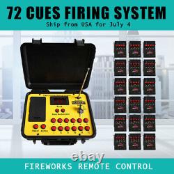 Free ship 72 Cues fireworks firing system Remote control 500M Long distance