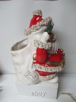GIANT Vintage NAPCO Japan CHRISTMAS Ceramic 12T Spaghetti Santa Claus