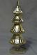 Gold Finish Mercury Glass Christmas Holiday Tree With Star Top & Garland 11.5